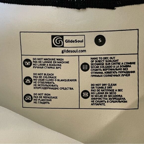 NWOT GlideSoul Bikini Bottom Black Gray White Leopard print Size Small - Picture 2 of 4